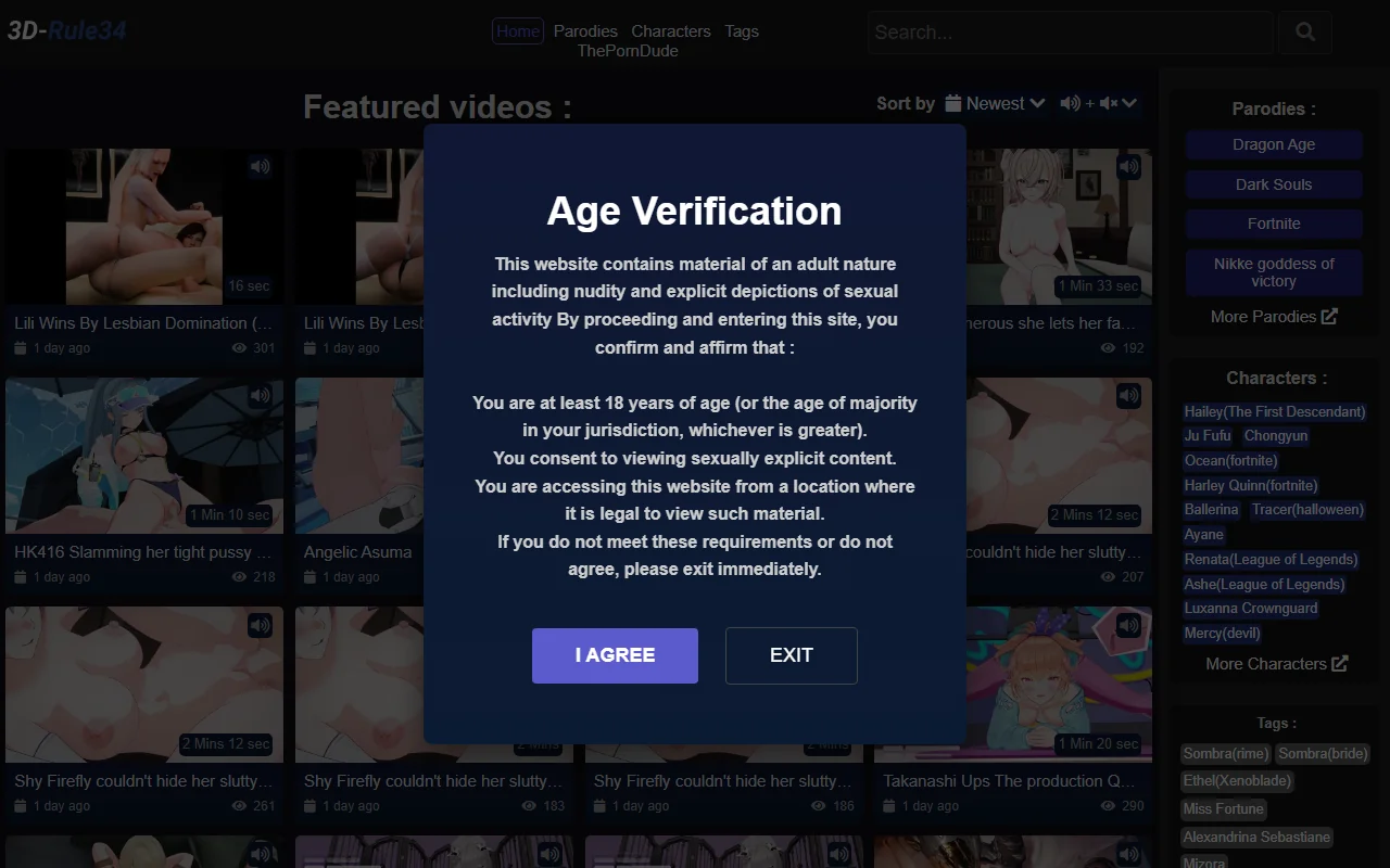 Screenshot: 3Drule34 Review Screenshot of 3Drule34 Review